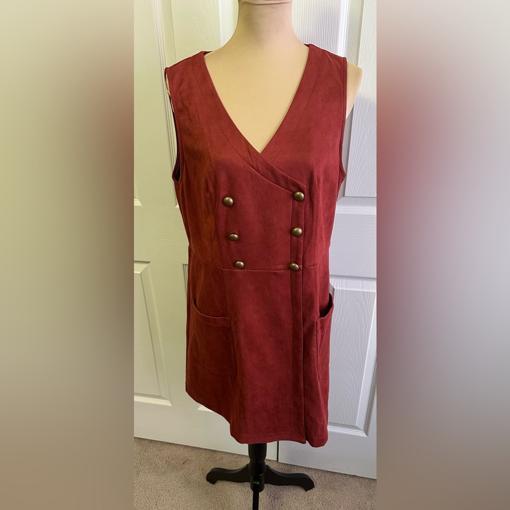 Chic Sleeveless Burgundy Mini Dress